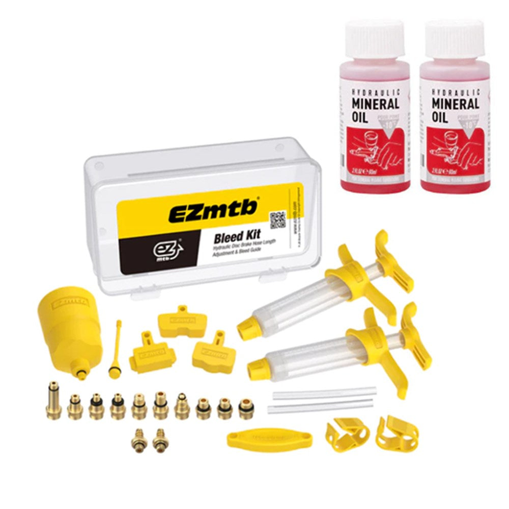 EZMTB BRAKE BLEED KIT - SHIMANO WITH 2 X MINERAL OIL