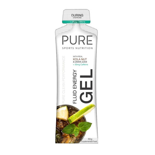 PURE FLUID ENERGY GEL 50G KOLA NUT & LEMON JUICH +CA